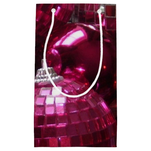 ピンクボーブル抱き枕小 スモールペーパーバッグ (正面)