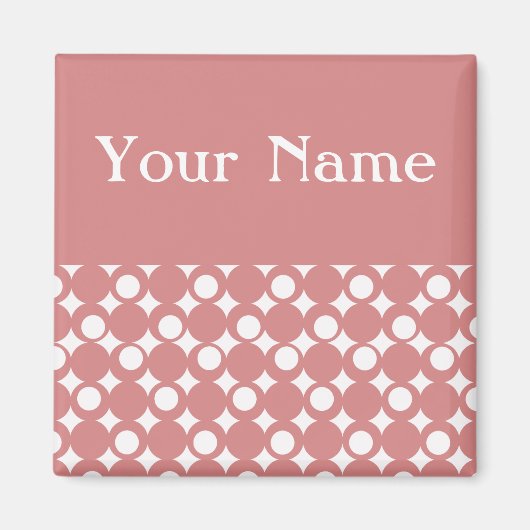 ピンクボーモダンルデザイン@エムポロモファ マグネット (正面)