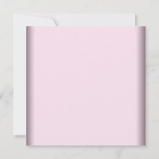 ピンクボールガウン高ヒールシューズピンクキンセアニェラ 招待状 (裏面)