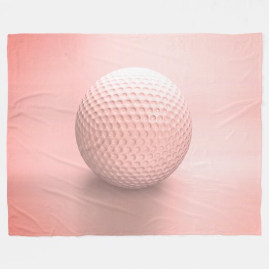 ピンクボールレディースゴルフ フリースブランケット (正面(横))