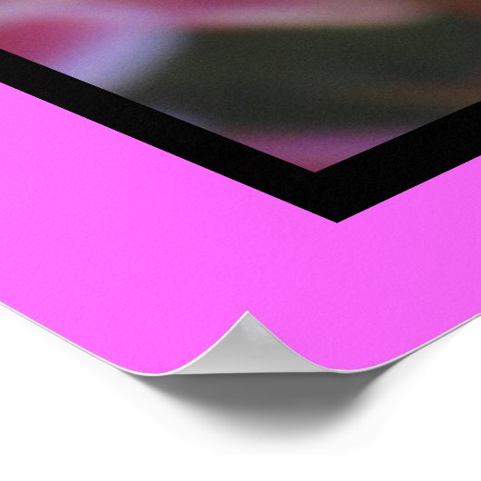 ピンクボール花 ポスター (角)