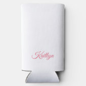 ピンクボー名門私立校風のコケットバチェロレッテの好意 スリム缶クーラー (裏面)