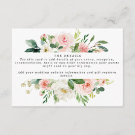 ピンクボー結婚ホフローラ詳細情報 エンクロージャーカード