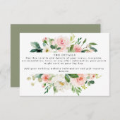 ピンクボー結婚ホフローラ詳細情報 エンクロージャーカード (正面/裏面)