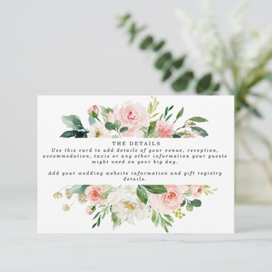 ピンクボー結婚ホフローラ詳細情報 エンクロージャーカード (スタンド正面)