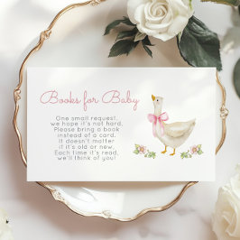 ピンクボー間抜けグースブックベビーチケット エンクロージャーカード