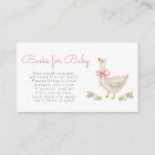 ピンクボー間抜けグースブックベビーチケット エンクロージャーカード (正面)