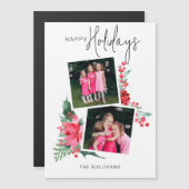 ピンクポかわいらしインセッティア&ホリー2 – 写真 (正面/裏面)