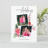 ピンクポかわいらしインセッティア&ホリー2 – 写真 シーズンカード (スタンド正面)