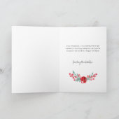 ピンクポかわいらしインセッティア&ホリー2 – 写真 シーズンカード (内部)