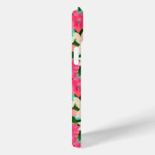 ピンクポインセチアティール(緑がかった色)クリスマス Case-Mate iPhoneケース (裏面 / 右)