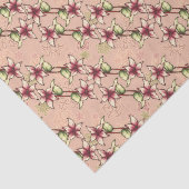 ピンクポインセチア対角ストライプクリスマス 薄葉紙 (詳細)