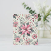 ピンクポインセチア&キャンディカネスクレープブック紙 (スタンド正面)