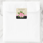 ピンクポインセチア スクエアシール (バッグ)