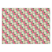 ピンクポインセティアスクリスマス テーブルクロス (正面(横))