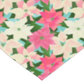 ピンクポインセティアスクリスマス テーブルクロス (アングル)