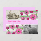 ピンクポシー – ベビーガール 案内ポストカード (正面/裏面)