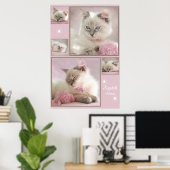 ピンクポスター3 ポスター (ホームオフィス)