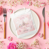 ピンクポップコーンとパジャマススランバーバースデーパーティー フェイバーバッグ