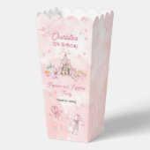 ピンクポップコーンとパジャマススランバーバースデーパーティー フェイバーボックス (正面)