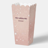 ピンクポップコーンのお気に入り | カスタムパーティー治療 フェイバーボックス (正面)