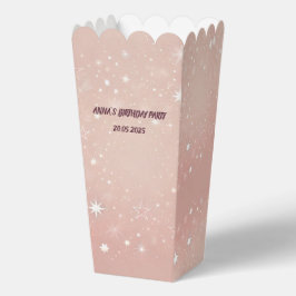 ピンクポップコーンのお気に入り | カスタムパーティー治療 フェイバーボックス