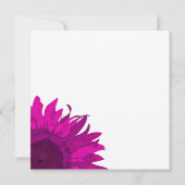 ピンクポップ・アートのアートサンフラワー卒業パーティー招待状 招待状 (裏面)