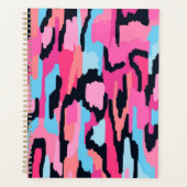 ピンクポップ・アートの抽象芸術 プランナー手帳 (正面)