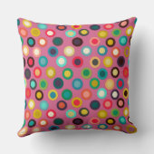 ピンクポップ・アートの斑 クッション (裏面)