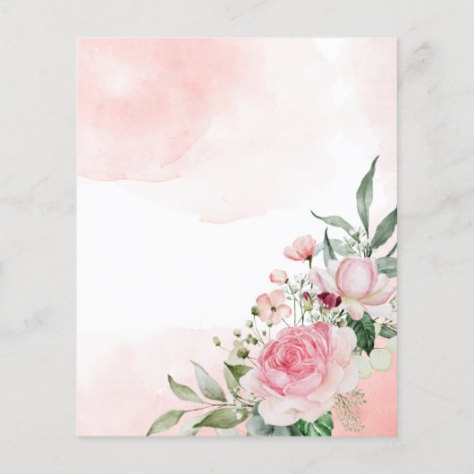 ピンクポニーの誕生日ギディーアップ女性のカーボーイサンキューカード (裏面)