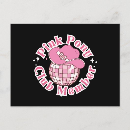 ピンクポニークラブ会員 ポストカード (正面)