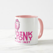 ピンクポニーペダルパブインディ マグカップ (正面右)