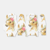 ピンクポニー白ベビーシャワー フェイバーボックス (折り畳みなし)