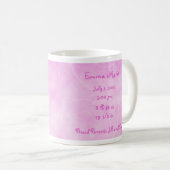 ピンクポニー&フラワーズマグ コーヒーマグカップ (正面右)