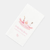 ピンクポピンシャンパンボトル足ベビーシャワー (コーナー)