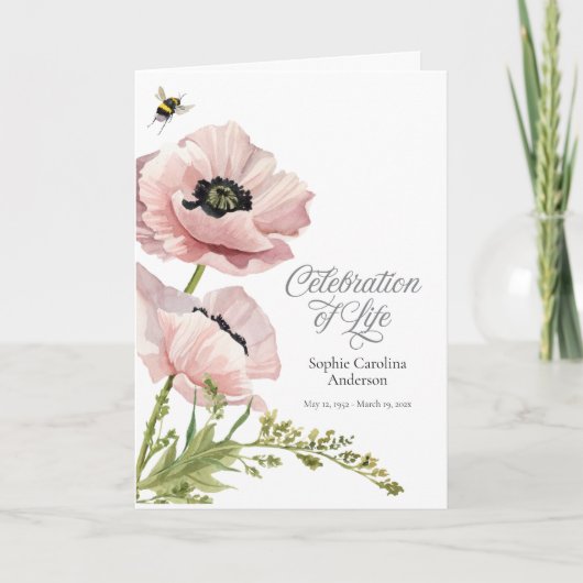 ピンクポピーお祝い・オブ・ライフ プログラム (正面)