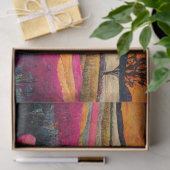 ピンクポピーファームアットサンセットファームハウス鮮やかデコール 薄葉紙 (ギフト)