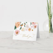 ピンクポピーフローラサンキューカード サンキューカード (正面)