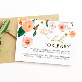 ピンクポピーフローラブックリクエストカード エンクロージャーカード