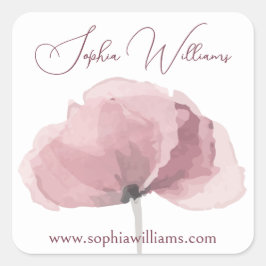 ピンクポピーブランディング製品ラベルシール スクエアシール