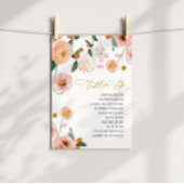 ピンクポピー結婚のテーブル番号5シーティングチャート 招待状