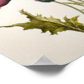 ピンクポピー花アートプリントポスター ポスター (角)