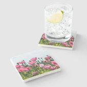 ピンクポピー ストーンコースター (横)