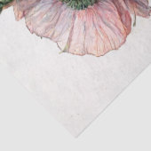 ピンクポピー、繊細なフローラ水色 薄葉紙 (詳細)