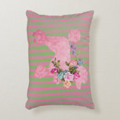 ピンクポフランスのードル アクセントクッション (正面(垂直))