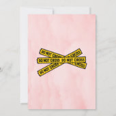 ピンクポリスガール誕生日パーティー 招待状 (裏面)