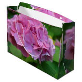 ピンクポンポムアジサイ・ホルテンシアフラワー ラージペーパーバッグ (裏面アングル)