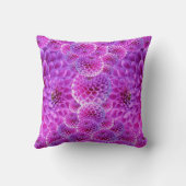 ピンクポンポムダリア花 クッション (裏面)