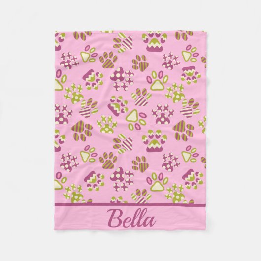 ピンクポーズペットフリースブランケット フリースブランケット (正面)