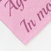 ピンクポーズペットマイルストーンブランケット フリースブランケット (角)